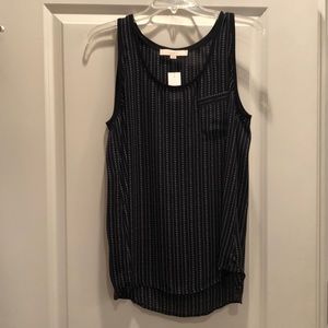 Loft Striped Pattern Tank NWT